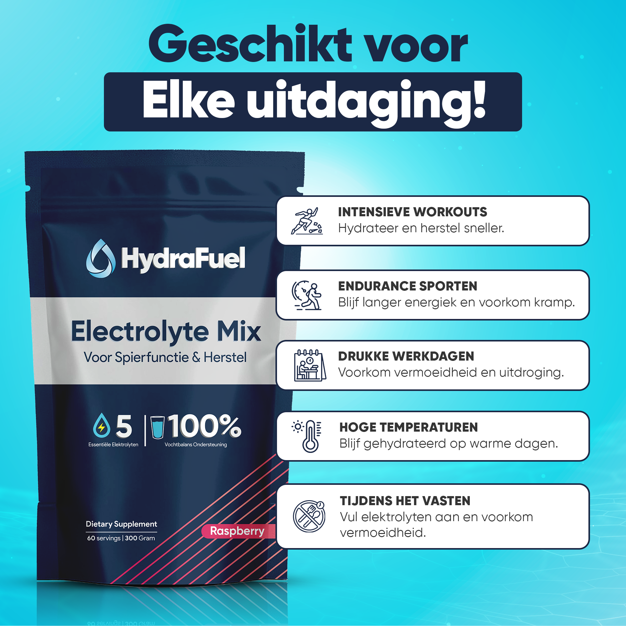 Hydrafuel Electrolyte Mix - 60 servings + GRATIS E-Book