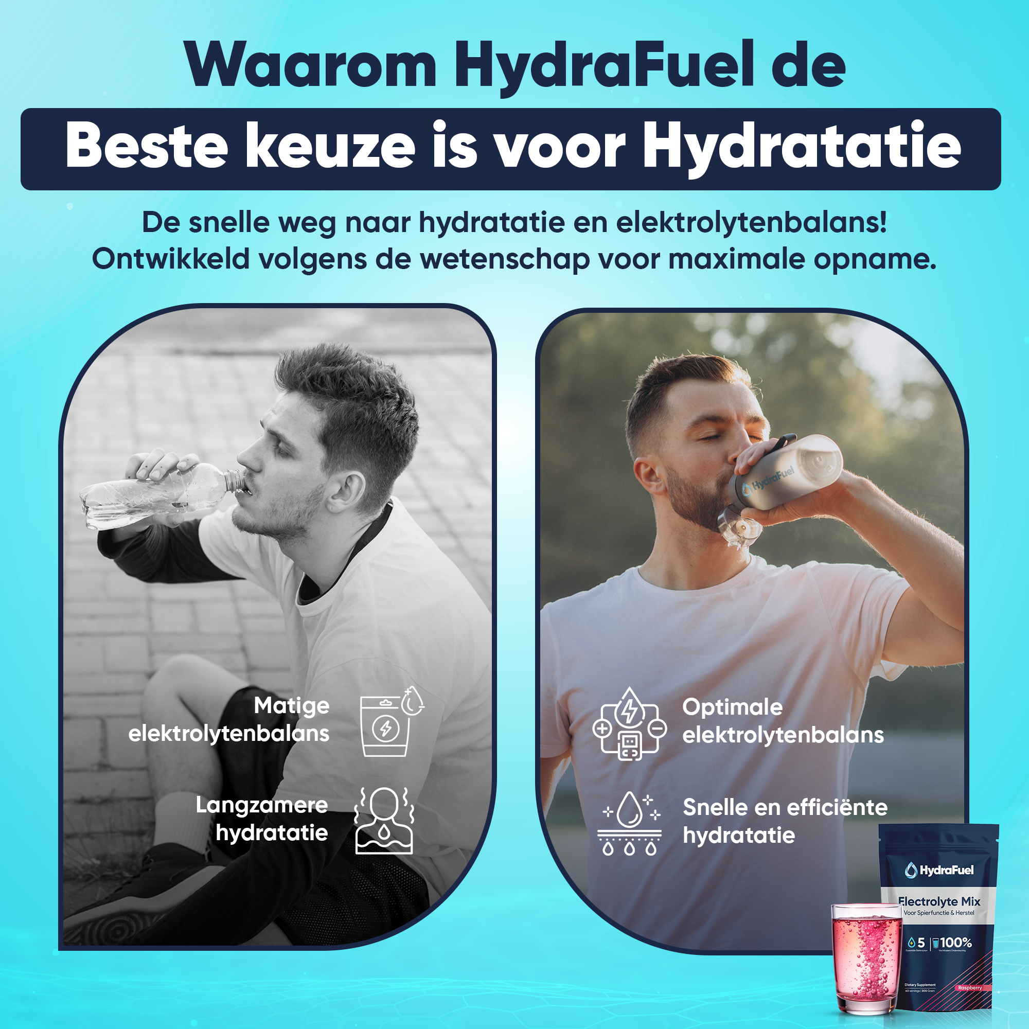 Hydrafuel Electrolyte Mix - 60 servings + GRATIS E-Book