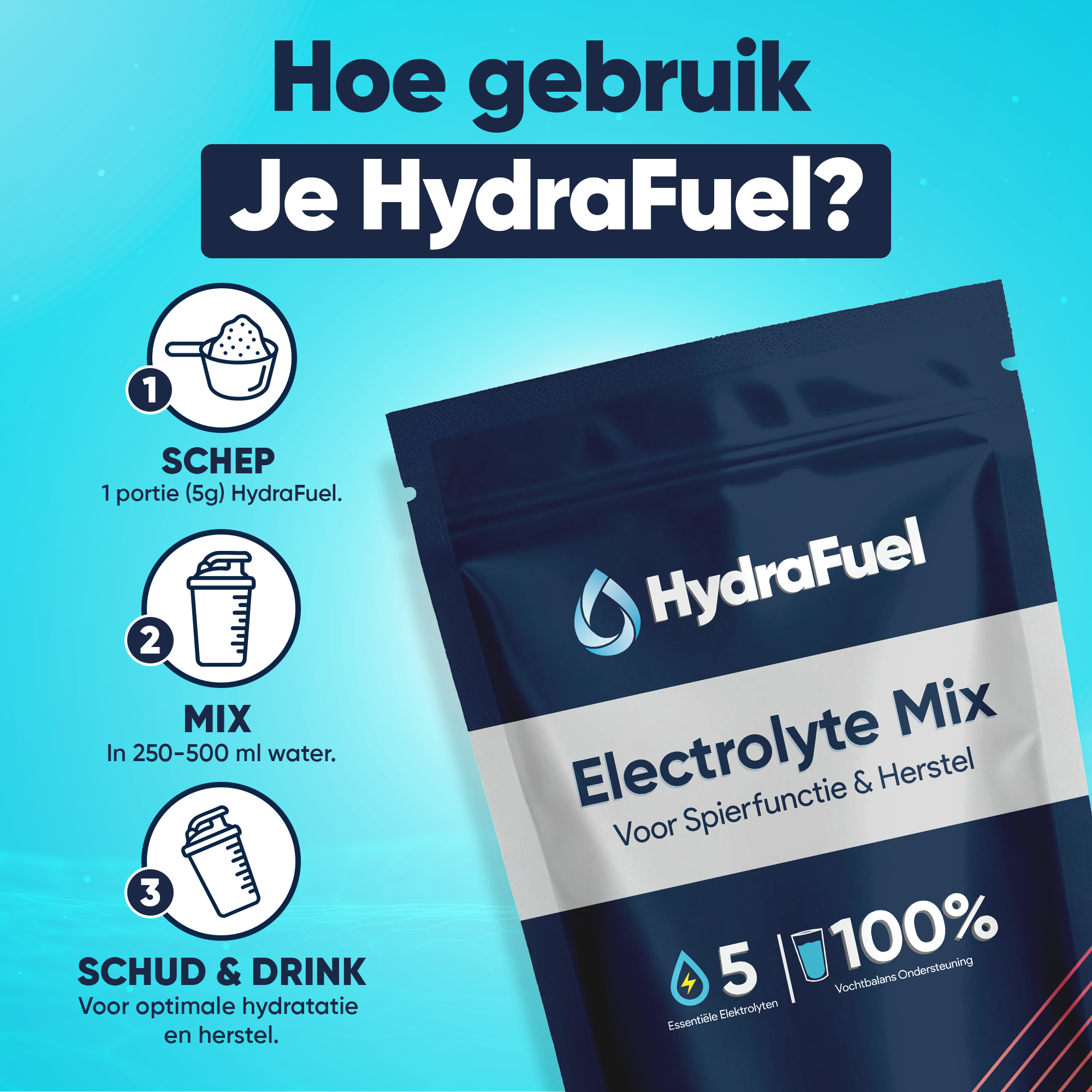 Hydrafuel Electrolyte Mix - 60 servings + GRATIS E-Book